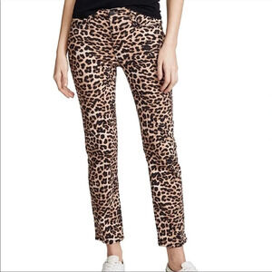 •SALE• Hudson Nico Straight Leg Ankle Jeans Classic Leopard Print Cleo Denim 26